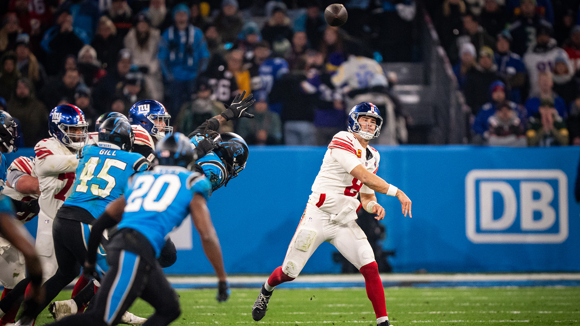 The NFL Munich Game between the New York Giants and the Carolina Panthers at the Allianz Arena