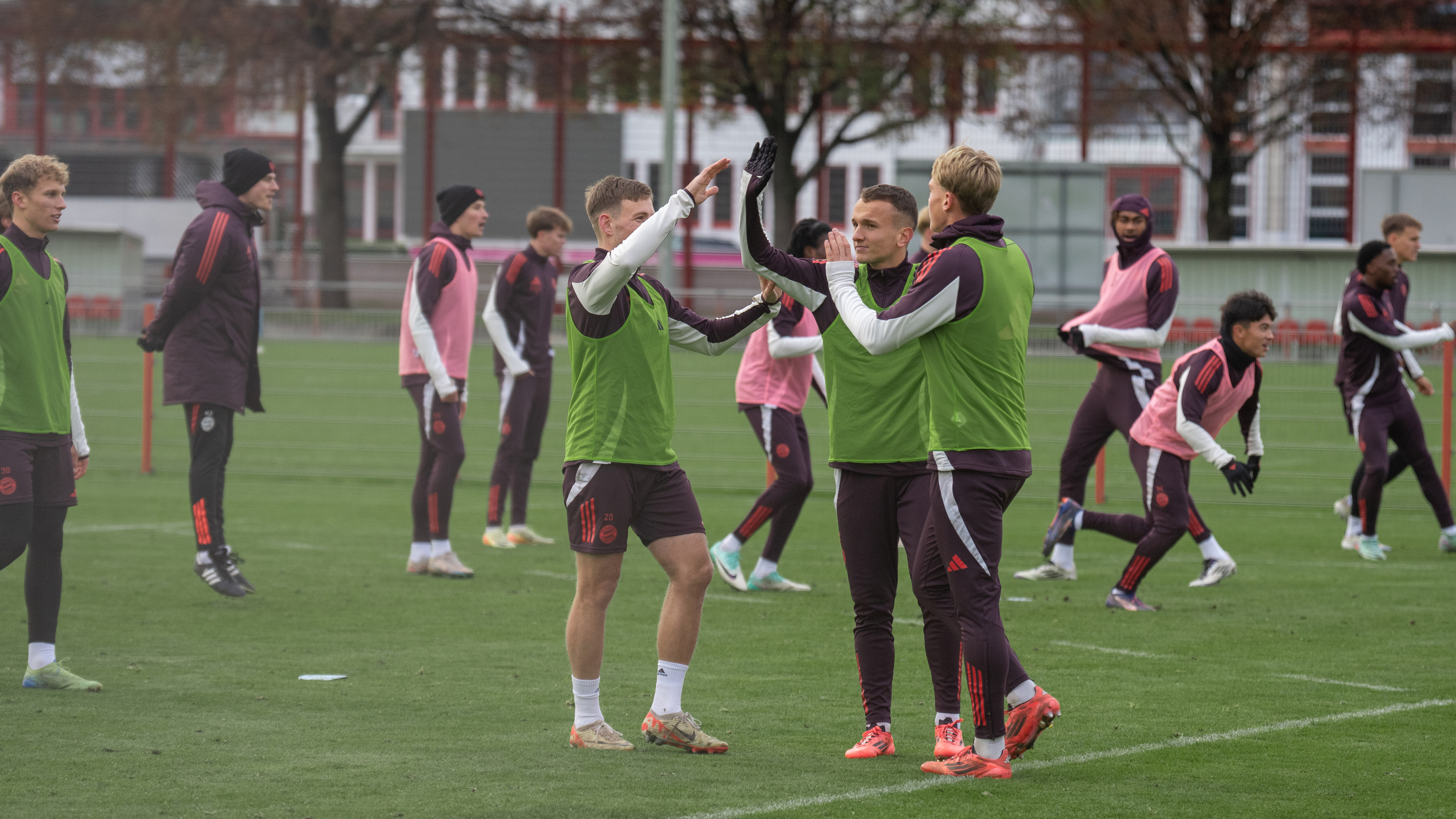 FC Bayern Amateure im Training vor dem Regionalliga-Spiel gegen die SpVgg Bayreuth