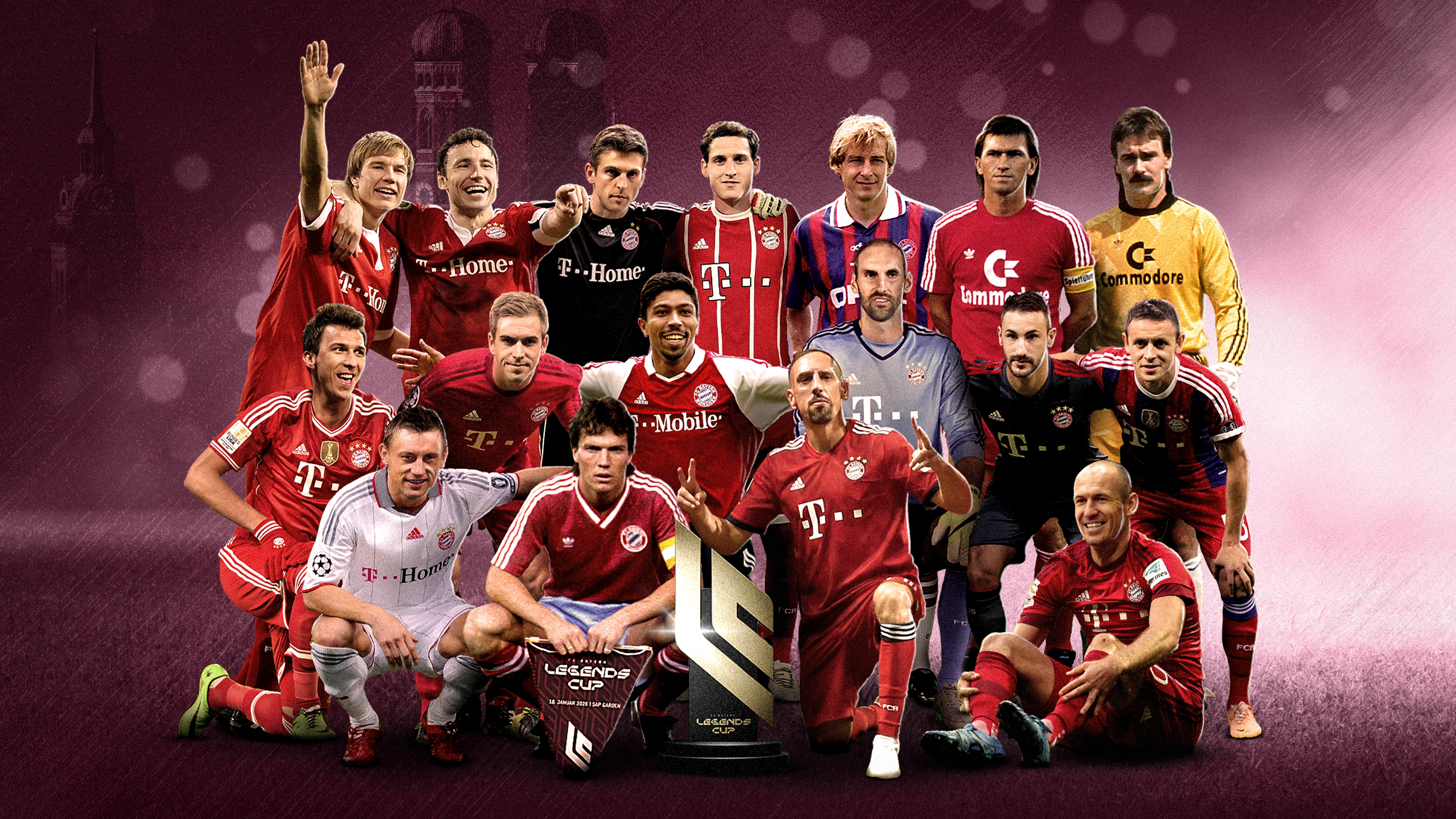 This is the FC Bayern squad for the 2026 Legends Cup