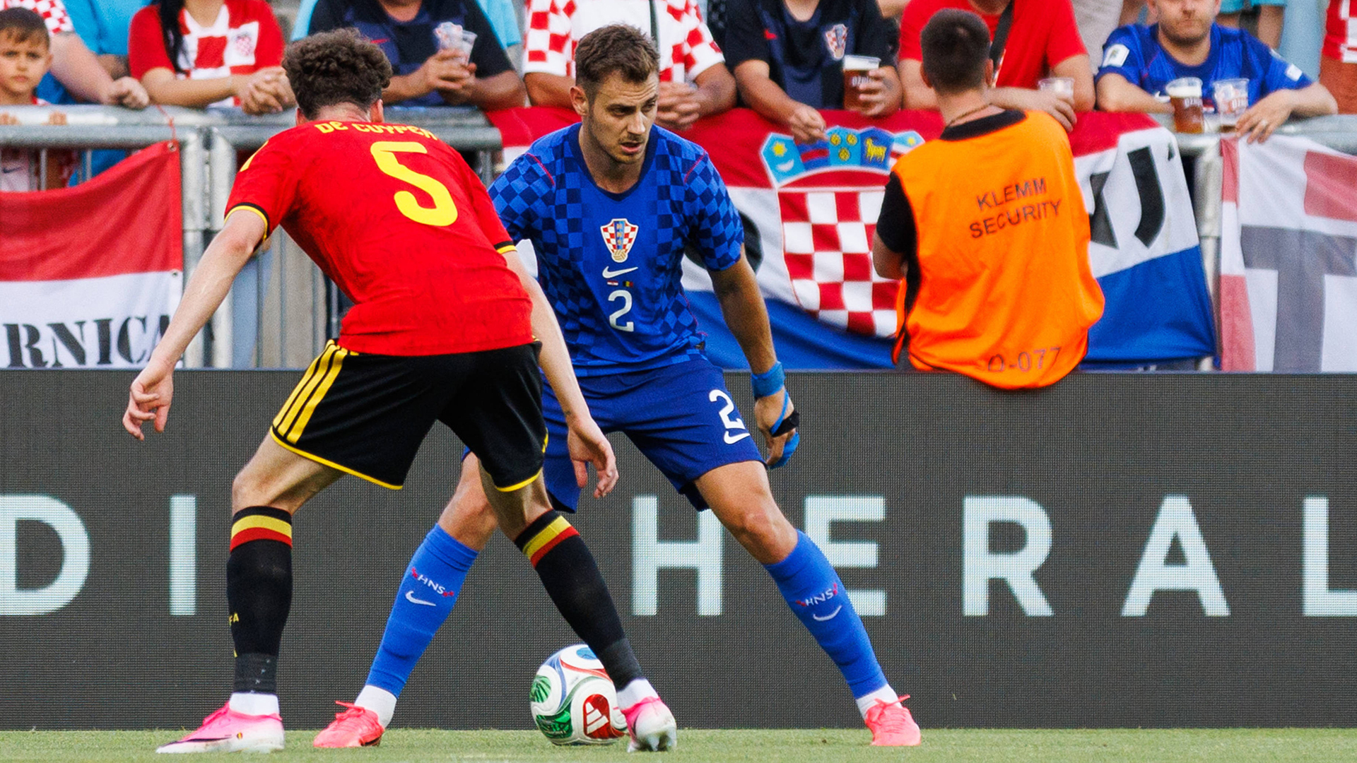 Stanišić and Croatia lose to Belgium in World Cup warm-up