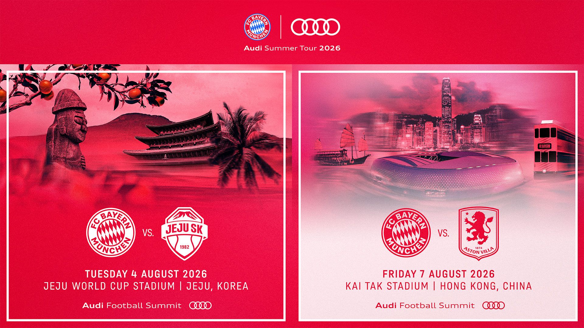 Tickets for the games against Jeju SK FC and Aston Villa