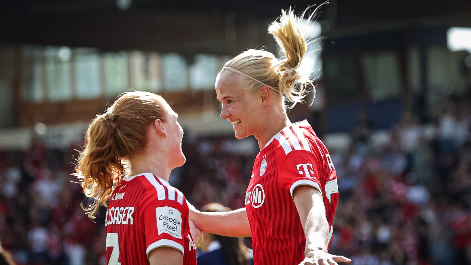 FCB Women celebrate victory over Paris FC in final friendly