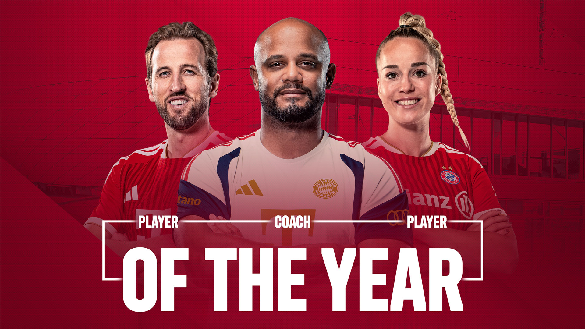 Harry Kane, Vincent Kompany, Giulia Gwinn honored at Bayern awards