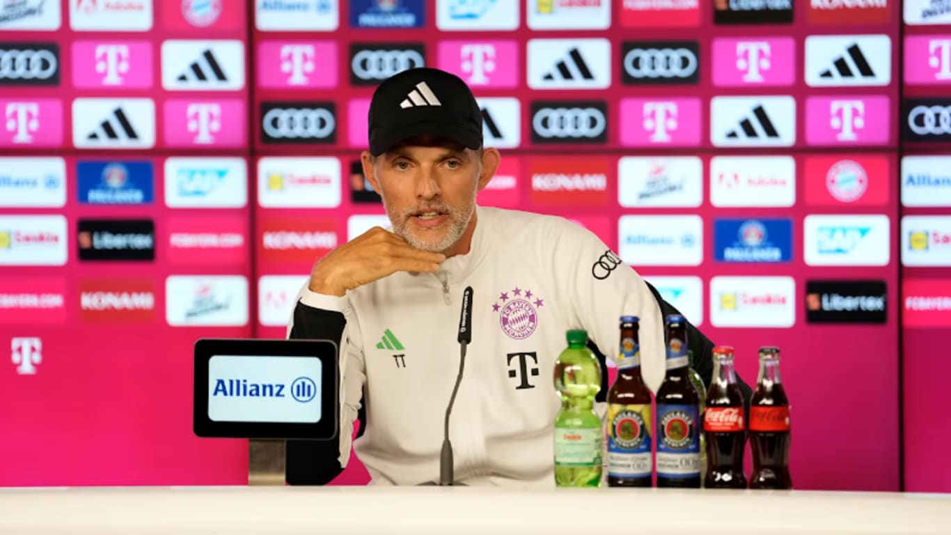 All done - The press conference with the head coach ahead of the DFL-Supercup against RB Leipzig is over. Tomorrow at 20:45 CEST the first title of the season is on the line at the Allianz Arena.