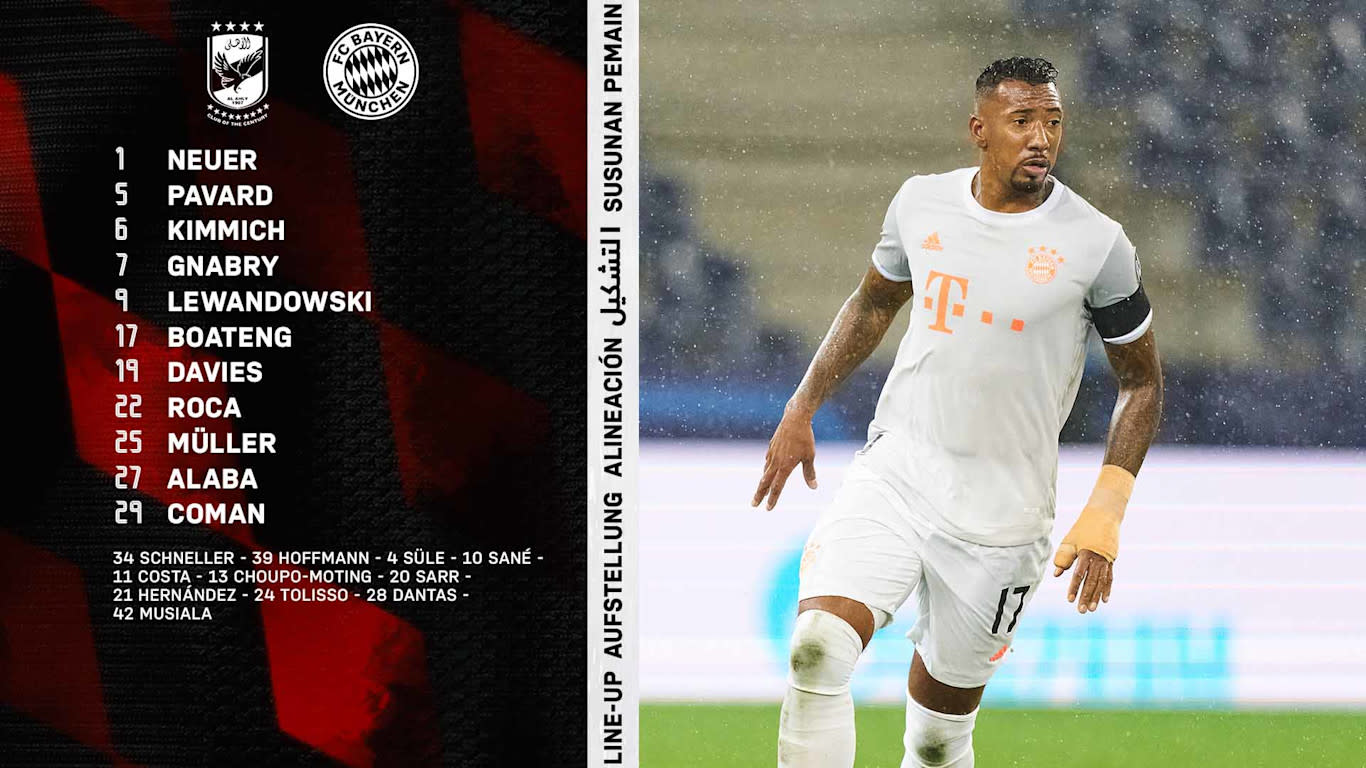 Live ticker Al Ahly SC vs. FC Bayern FIFA Club World Cup 20 21