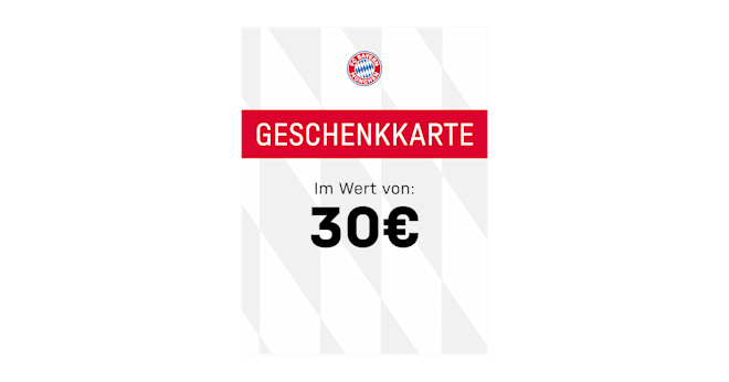 Gutschein 30 EUR zum Drucken | Offizieller FC Bayern Store