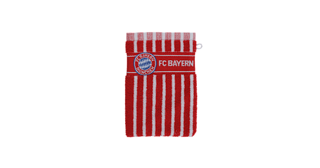 FC Bayern München Waschhandschuh rot/weiß FC Bayern München Waschhandschuh rot/weiß