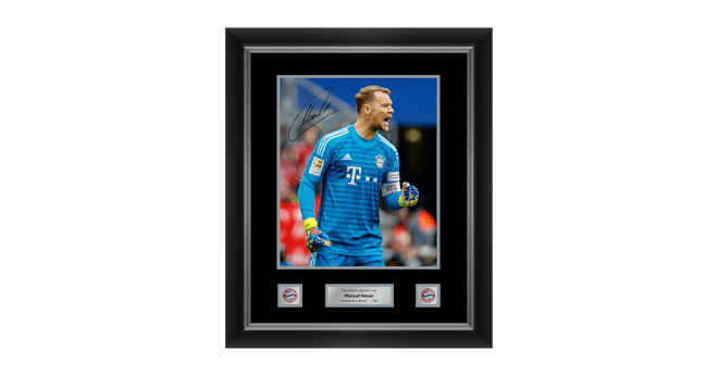 Gerahmtes Bild M Neuer Original Signiert Offizieller Fc Bayern Store Signiertes foto von lucas hernandez. gerahmtes bild m neuer original