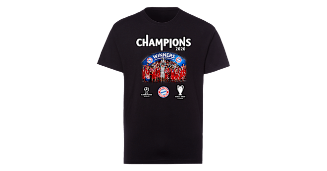FC Bayern M/ünchen Champions of Europe 2020 T-shirt Rouge Taille XL