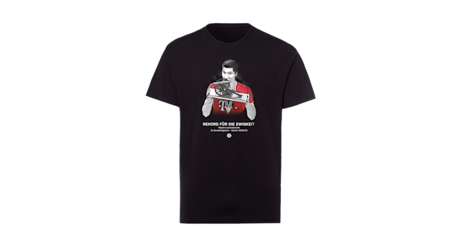 T Shirt Lewandowski 41 Tore Offizieller Fc Bayern Store
