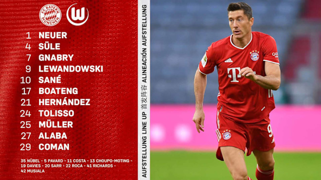 Live Ticker Fc Bayern Vs Wolfsburg Bundesliga 20 21
